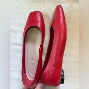Everlane Red Leather Flats